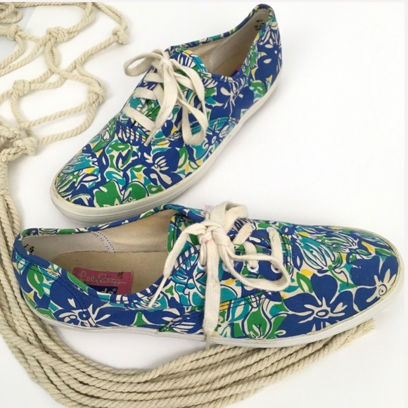 Lilly Pulitzer Shoes - Vintage Lilly Pulitzer Keds floral sneakers shoes